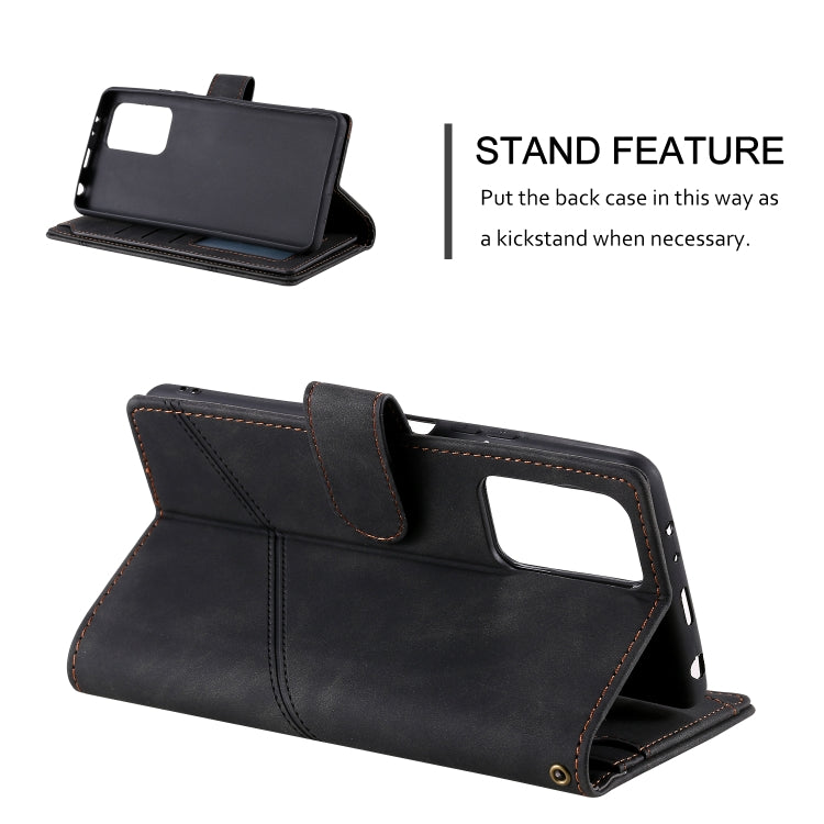 For Xiaomi Redmi Note 10 Pro Skin Feel Business Horizontal Flip PU Leather Case with Holder & Multi-Card Slots & Wallet & Lanyard & Photo Frame