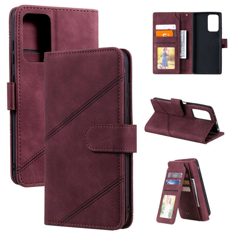 For Xiaomi Redmi Note 10 Pro Skin Feel Business Horizontal Flip PU Leather Case with Holder & Multi-Card Slots & Wallet & Lanyard & Photo Frame