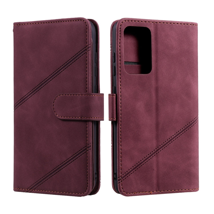 For Xiaomi Redmi Note 10 Pro Skin Feel Business Horizontal Flip PU Leather Case with Holder & Multi-Card Slots & Wallet & Lanyard & Photo Frame