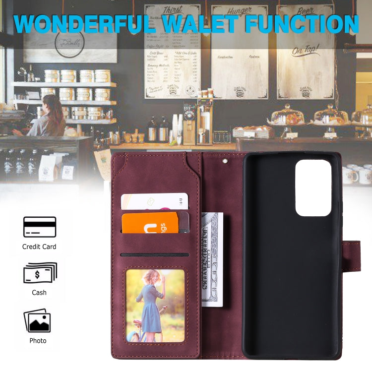 For Xiaomi Redmi Note 10 Pro Skin Feel Business Horizontal Flip PU Leather Case with Holder & Multi-Card Slots & Wallet & Lanyard & Photo Frame