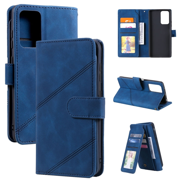 For Xiaomi Redmi Note 10 Pro Skin Feel Business Horizontal Flip PU Leather Case with Holder & Multi-Card Slots & Wallet & Lanyard & Photo Frame