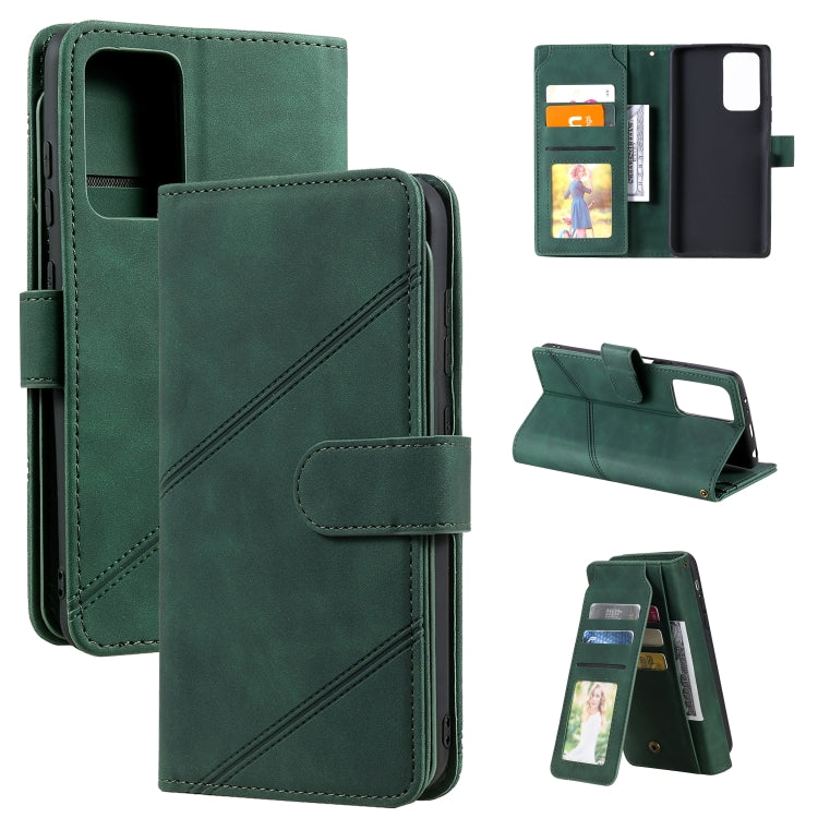 For Xiaomi Redmi Note 10 Pro Skin Feel Business Horizontal Flip PU Leather Case with Holder & Multi-Card Slots & Wallet & Lanyard & Photo Frame