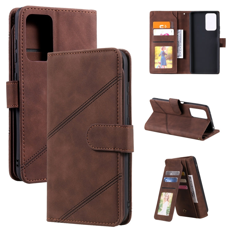 For Xiaomi Redmi Note 10 Pro Skin Feel Business Horizontal Flip PU Leather Case with Holder & Multi-Card Slots & Wallet & Lanyard & Photo Frame