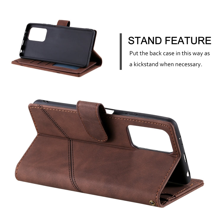For Xiaomi Redmi Note 10 Pro Skin Feel Business Horizontal Flip PU Leather Case with Holder & Multi-Card Slots & Wallet & Lanyard & Photo Frame