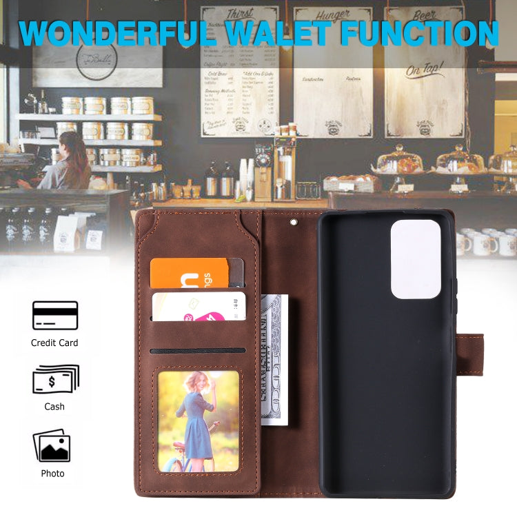 For Xiaomi Redmi Note 10 Pro Skin Feel Business Horizontal Flip PU Leather Case with Holder & Multi-Card Slots & Wallet & Lanyard & Photo Frame