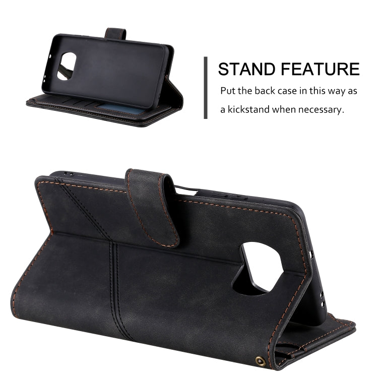 For Xiaomi Poco X3 NFC Skin Feel Business Horizontal Flip PU Leather Case with Holder & Multi-Card Slots & Wallet & Lanyard & Photo Frame