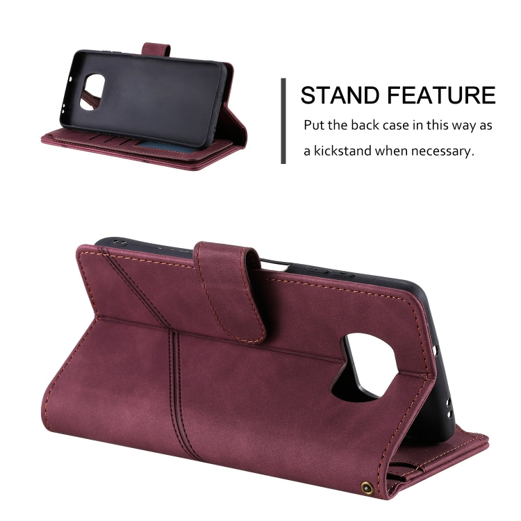 For Xiaomi Poco X3 NFC Skin Feel Business Horizontal Flip PU Leather Case with Holder & Multi-Card Slots & Wallet & Lanyard & Photo Frame