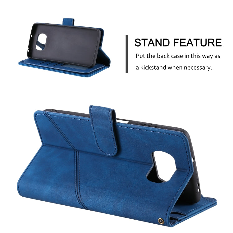 For Xiaomi Poco X3 NFC Skin Feel Business Horizontal Flip PU Leather Case with Holder & Multi-Card Slots & Wallet & Lanyard & Photo Frame