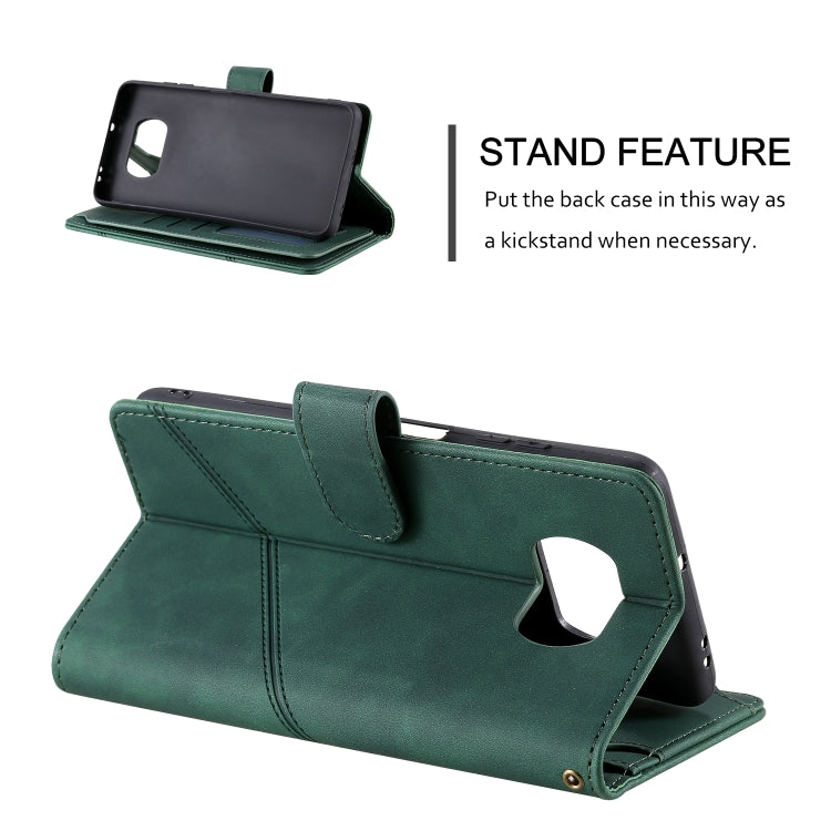 For Xiaomi Poco X3 NFC Skin Feel Business Horizontal Flip PU Leather Case with Holder & Multi-Card Slots & Wallet & Lanyard & Photo Frame