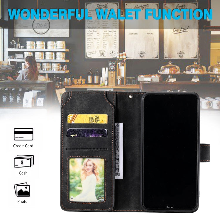 For Xiaomi Redmi 8A Skin Feel Business Horizontal Flip PU Leather Case with Holder & Multi-Card Slots & Wallet & Lanyard & Photo Frame