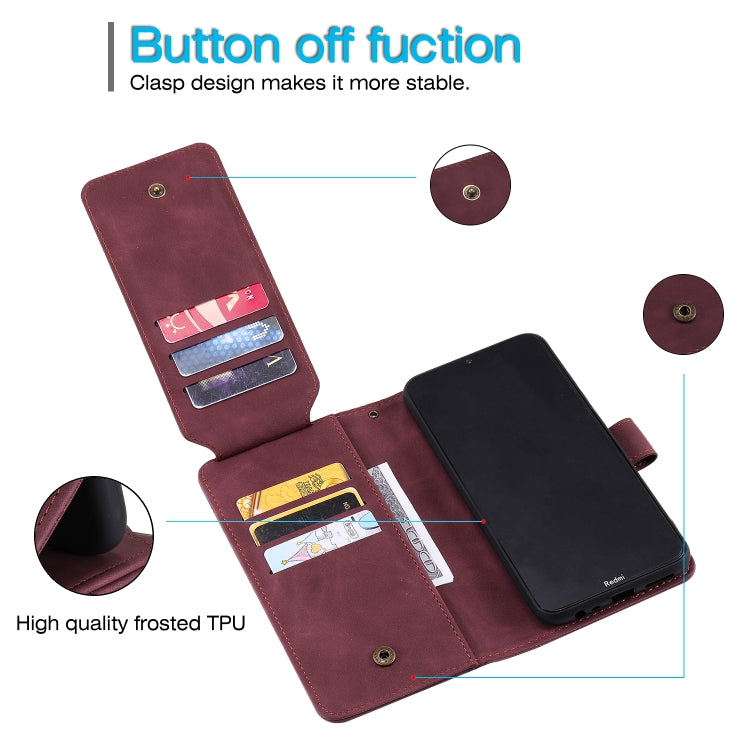 For Xiaomi Redmi 8A Skin Feel Business Horizontal Flip PU Leather Case with Holder & Multi-Card Slots & Wallet & Lanyard & Photo Frame