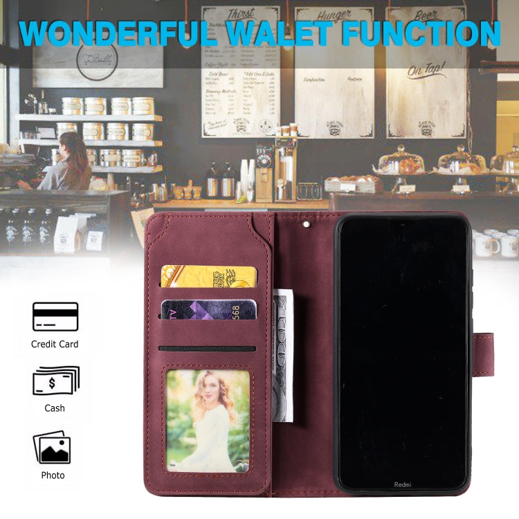 For Xiaomi Redmi 8A Skin Feel Business Horizontal Flip PU Leather Case with Holder & Multi-Card Slots & Wallet & Lanyard & Photo Frame