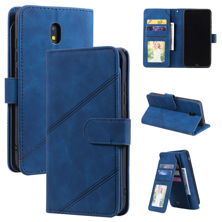 For Xiaomi Redmi 8A Skin Feel Business Horizontal Flip PU Leather Case with Holder & Multi-Card Slots & Wallet & Lanyard & Photo Frame