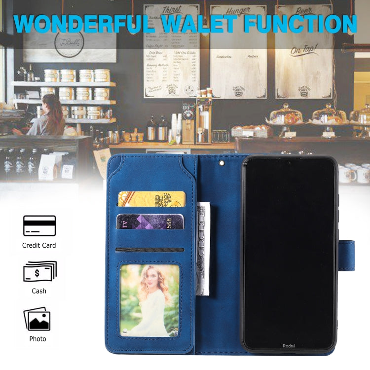 For Xiaomi Redmi 8A Skin Feel Business Horizontal Flip PU Leather Case with Holder & Multi-Card Slots & Wallet & Lanyard & Photo Frame