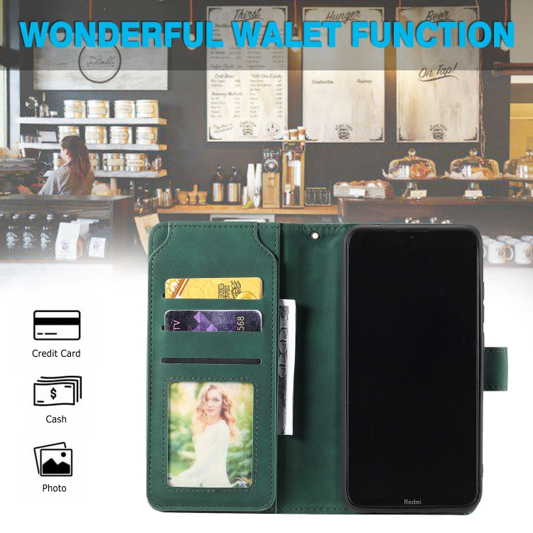 For Xiaomi Redmi 8A Skin Feel Business Horizontal Flip PU Leather Case with Holder & Multi-Card Slots & Wallet & Lanyard & Photo Frame