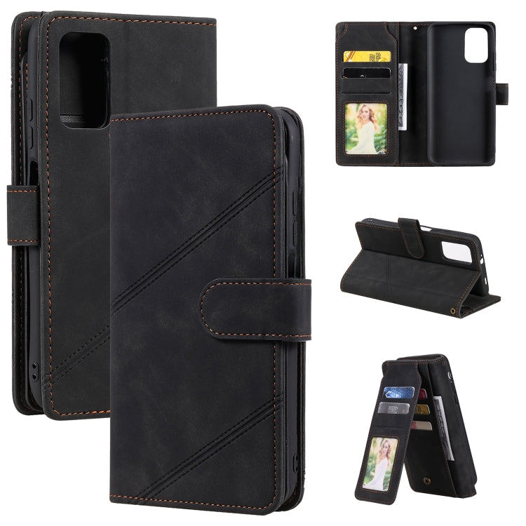 For Xiaomi Redmi Note 9 4G / Poco M3 Skin Feel Business Horizontal Flip PU Leather Case with Holder & Multi-Card Slots & Wallet & Lanyard & Photo Frame