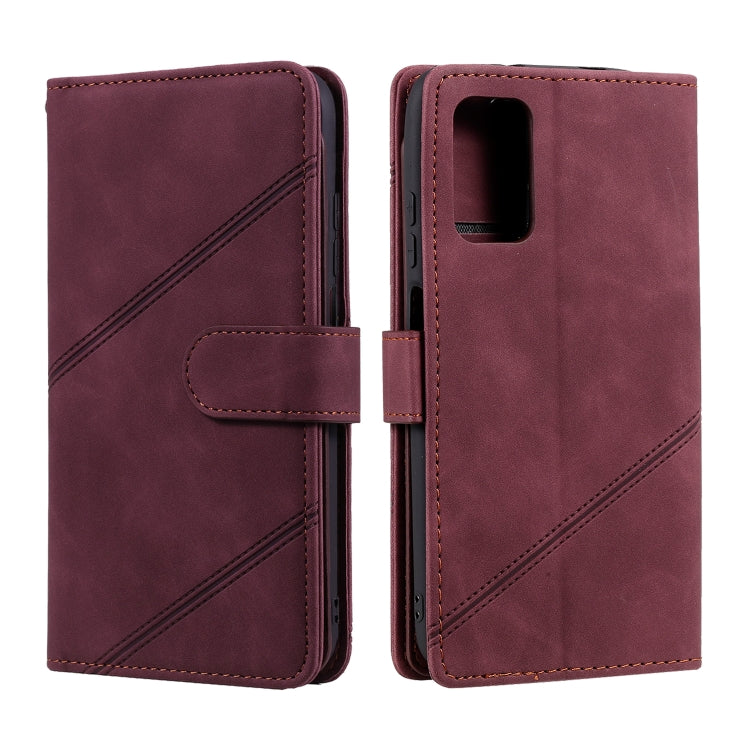For Xiaomi Redmi Note 9 4G / Poco M3 Skin Feel Business Horizontal Flip PU Leather Case with Holder & Multi-Card Slots & Wallet & Lanyard & Photo Frame