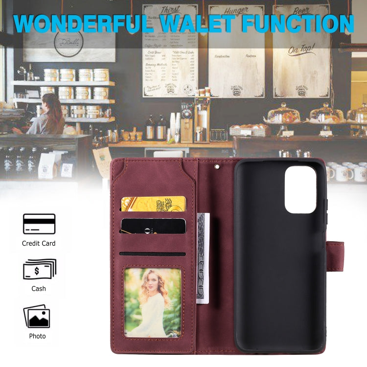 For Xiaomi Redmi Note 9 4G / Poco M3 Skin Feel Business Horizontal Flip PU Leather Case with Holder & Multi-Card Slots & Wallet & Lanyard & Photo Frame