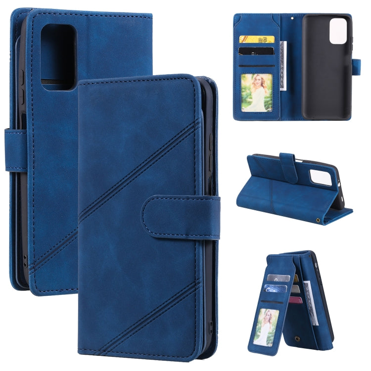 For Xiaomi Redmi Note 9 4G / Poco M3 Skin Feel Business Horizontal Flip PU Leather Case with Holder & Multi-Card Slots & Wallet & Lanyard & Photo Frame