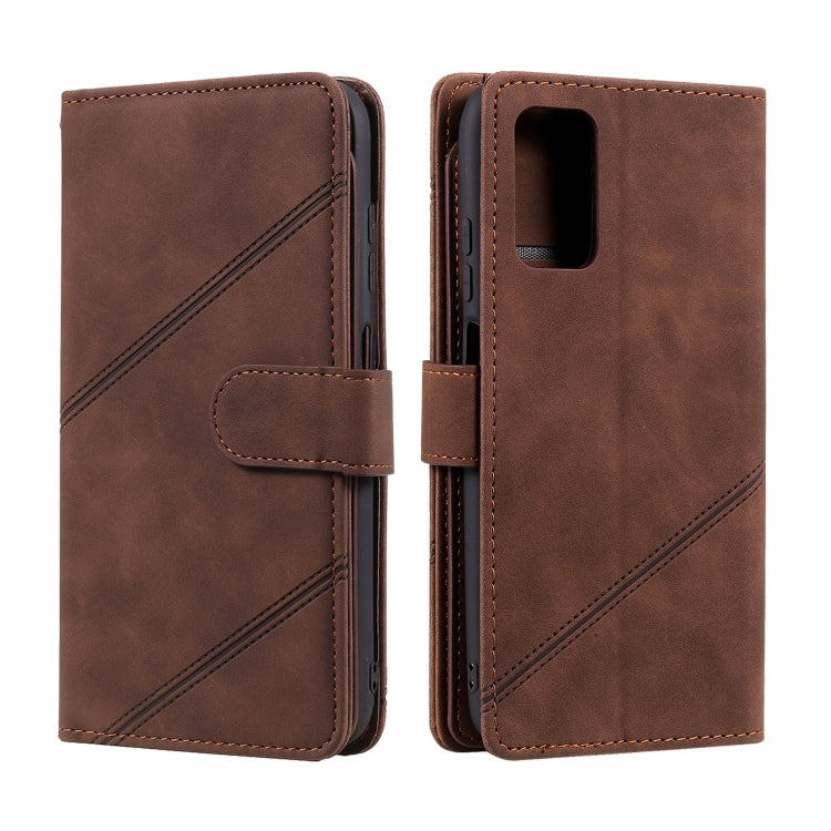 For Xiaomi Redmi Note 9 4G / Poco M3 Skin Feel Business Horizontal Flip PU Leather Case with Holder & Multi-Card Slots & Wallet & Lanyard & Photo Frame