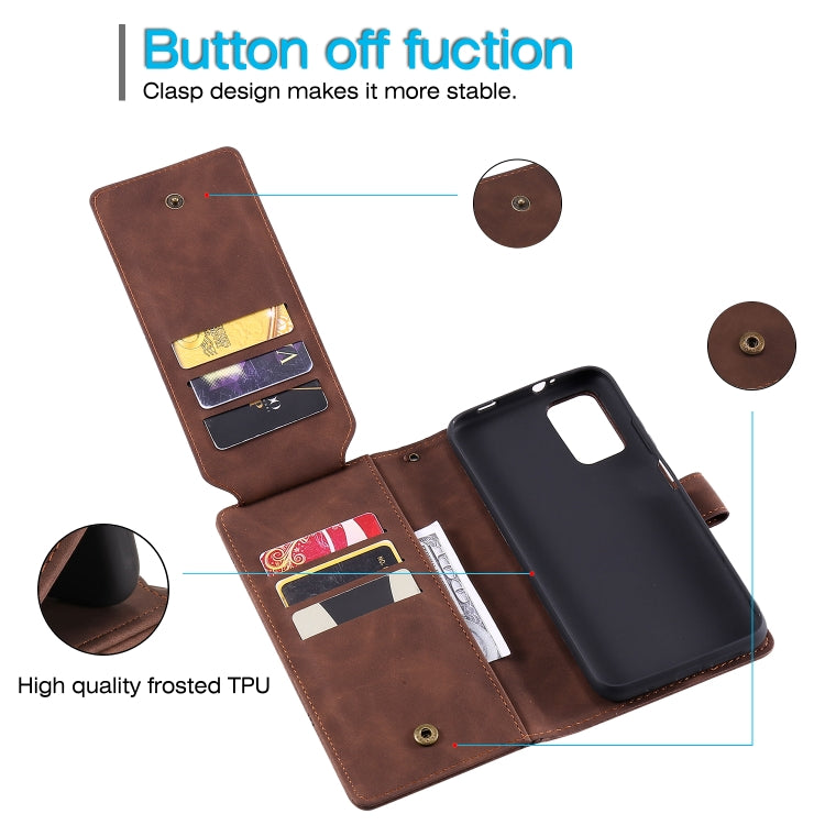 For Xiaomi Redmi Note 9 4G / Poco M3 Skin Feel Business Horizontal Flip PU Leather Case with Holder & Multi-Card Slots & Wallet & Lanyard & Photo Frame