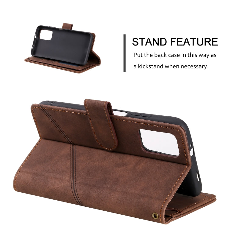 For Xiaomi Redmi Note 9 4G / Poco M3 Skin Feel Business Horizontal Flip PU Leather Case with Holder & Multi-Card Slots & Wallet & Lanyard & Photo Frame