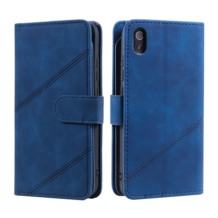 For Xiaomi Redmi 7A Skin Feel Business Horizontal Flip PU Leather Case with Holder & Multi-Card Slots & Wallet & Lanyard & Photo Frame