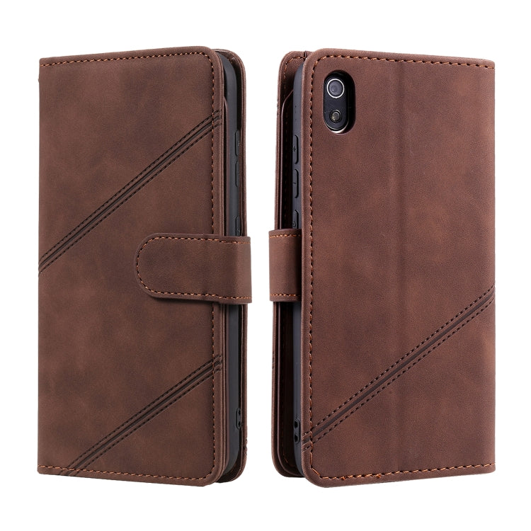 For Xiaomi Redmi 7A Skin Feel Business Horizontal Flip PU Leather Case with Holder & Multi-Card Slots & Wallet & Lanyard & Photo Frame