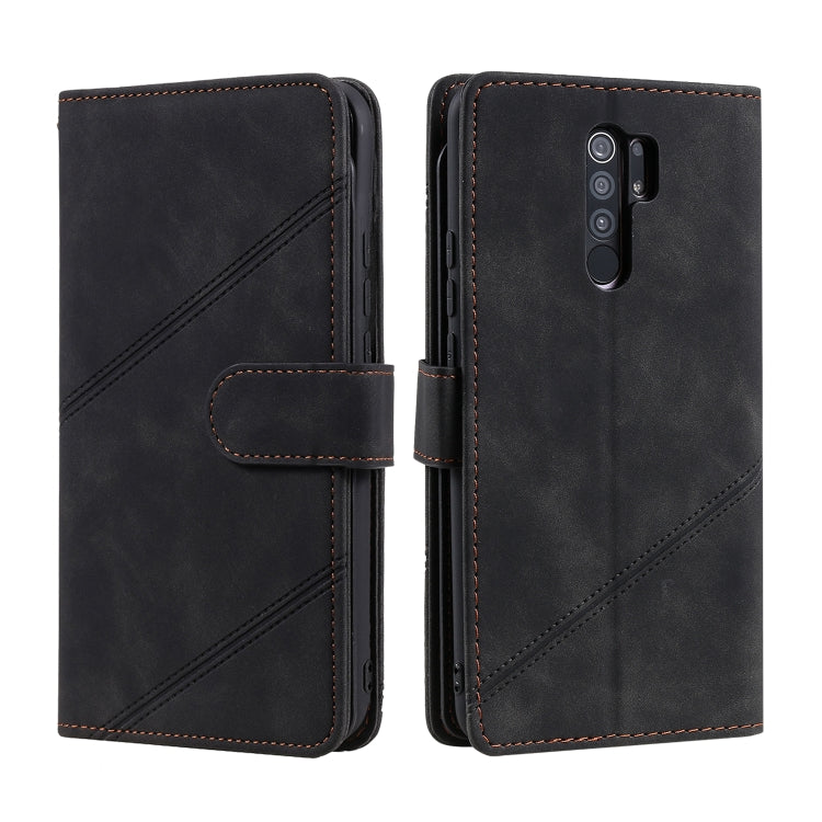 For Xiaomi Redmi 9 Skin Feel Business Horizontal Flip PU Leather Case with Holder & Multi-Card Slots & Wallet & Lanyard & Photo Frame
