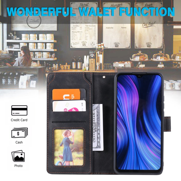 For Xiaomi Redmi 9 Skin Feel Business Horizontal Flip PU Leather Case with Holder & Multi-Card Slots & Wallet & Lanyard & Photo Frame