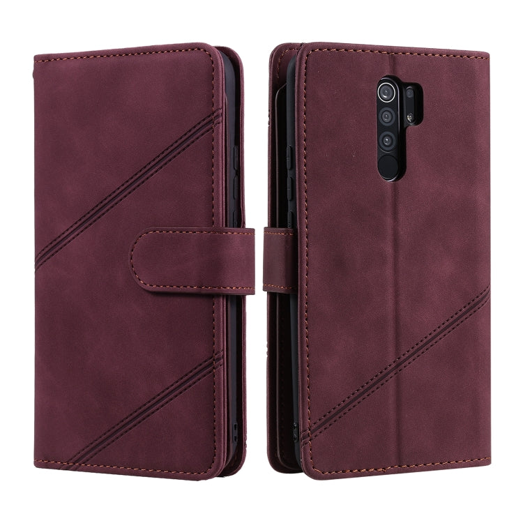 For Xiaomi Redmi 9 Skin Feel Business Horizontal Flip PU Leather Case with Holder & Multi-Card Slots & Wallet & Lanyard & Photo Frame