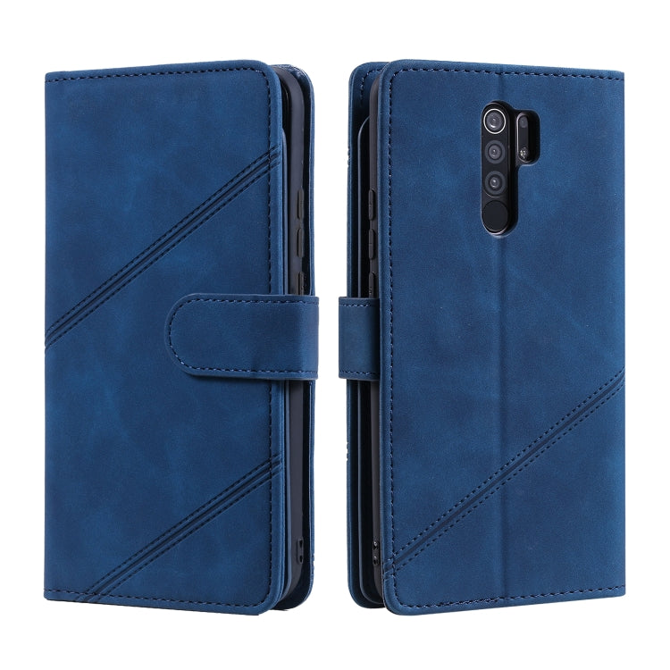 For Xiaomi Redmi 9 Skin Feel Business Horizontal Flip PU Leather Case with Holder & Multi-Card Slots & Wallet & Lanyard & Photo Frame