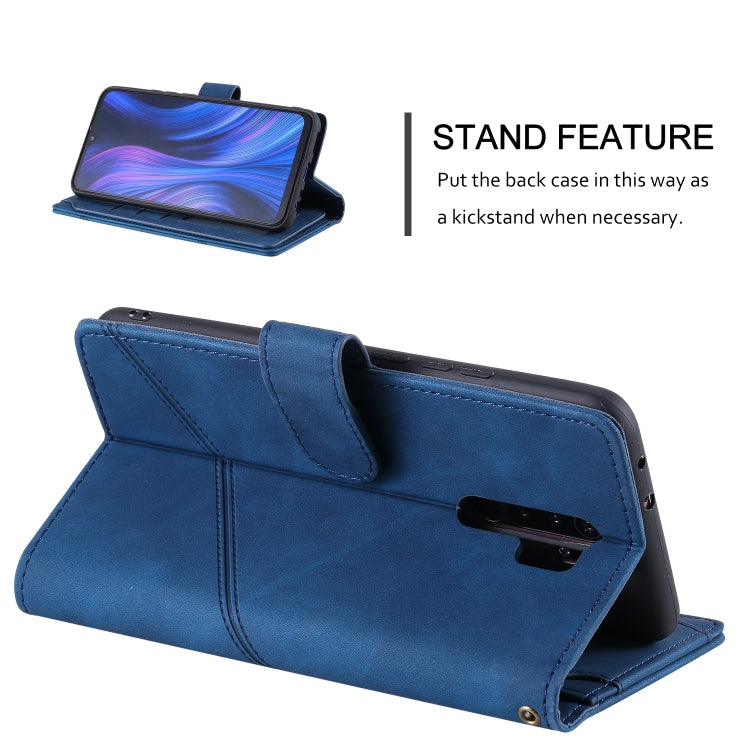 For Xiaomi Redmi 9 Skin Feel Business Horizontal Flip PU Leather Case with Holder & Multi-Card Slots & Wallet & Lanyard & Photo Frame
