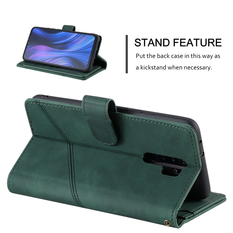 For Xiaomi Redmi 9 Skin Feel Business Horizontal Flip PU Leather Case with Holder & Multi-Card Slots & Wallet & Lanyard & Photo Frame