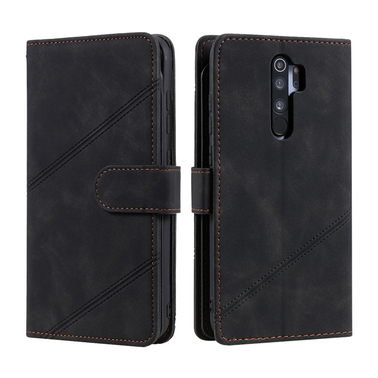 For Xiaomi Redmi Note 8 Pro Skin Feel Business Horizontal Flip PU Leather Case with Holder & Multi-Card Slots & Wallet & Lanyard & Photo Frame