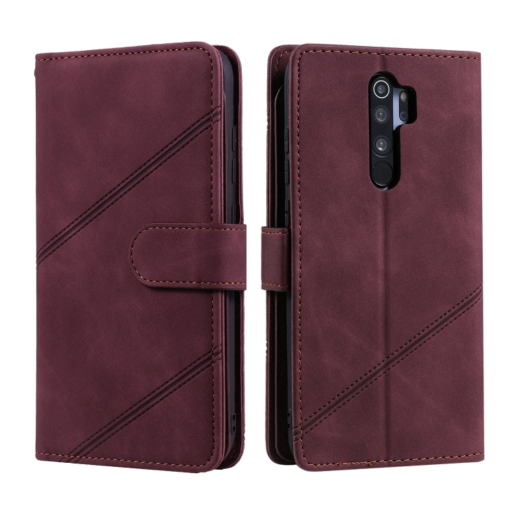 For Xiaomi Redmi Note 8 Pro Skin Feel Business Horizontal Flip PU Leather Case with Holder & Multi-Card Slots & Wallet & Lanyard & Photo Frame