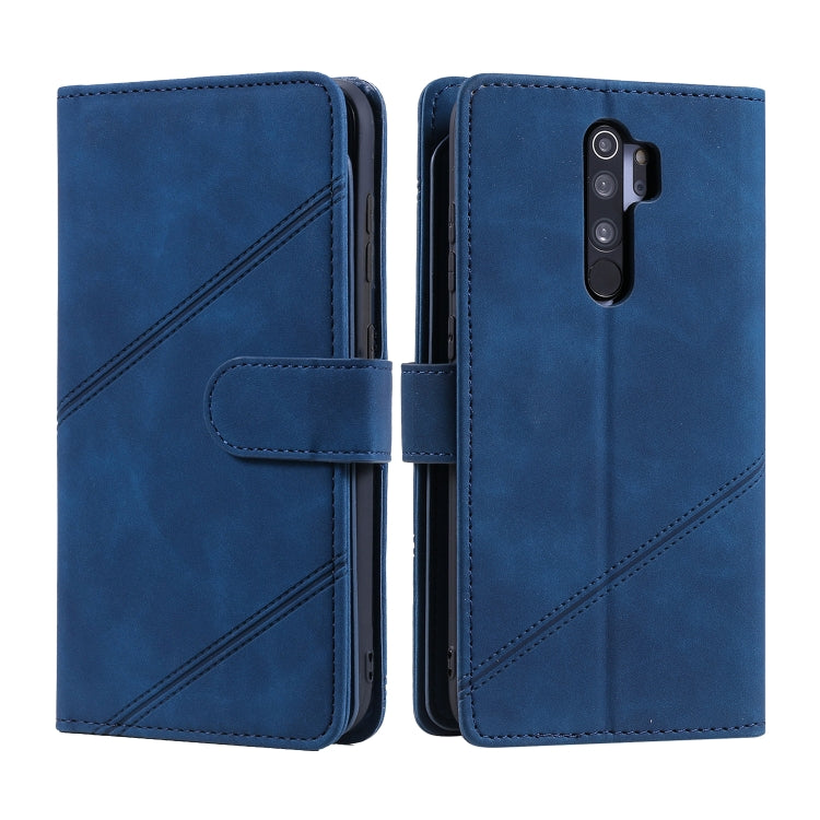 For Xiaomi Redmi Note 8 Pro Skin Feel Business Horizontal Flip PU Leather Case with Holder & Multi-Card Slots & Wallet & Lanyard & Photo Frame