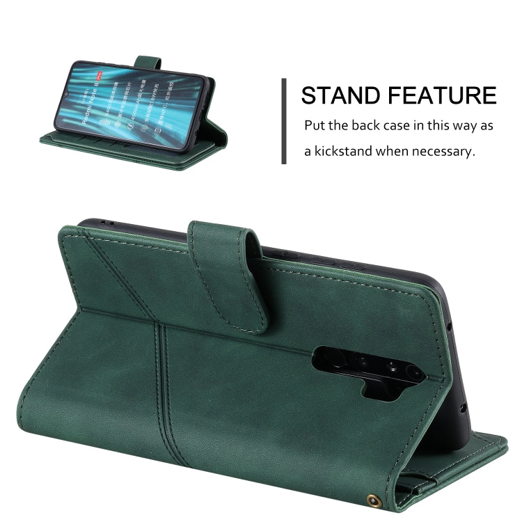 For Xiaomi Redmi Note 8 Pro Skin Feel Business Horizontal Flip PU Leather Case with Holder & Multi-Card Slots & Wallet & Lanyard & Photo Frame