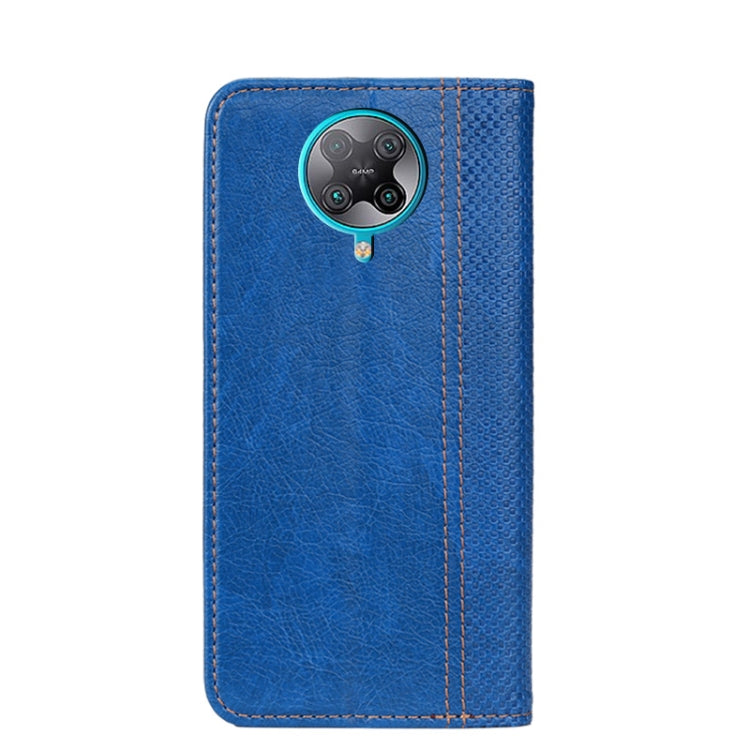For Xiaomi Redmi K30 Pro Grid Texture Magnetic PU + TPU Horizontal Flip Leather Case with Holder & Card Slot
