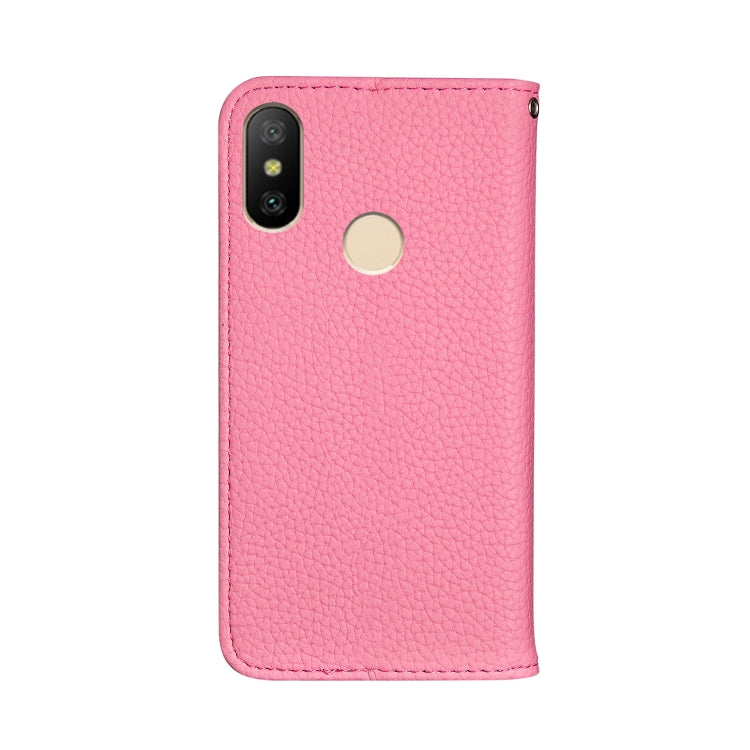 For Xiaomi Redmi 6 Pro Litchi Texture Horizontal Flip Leather Case with Holder & Card Slots
