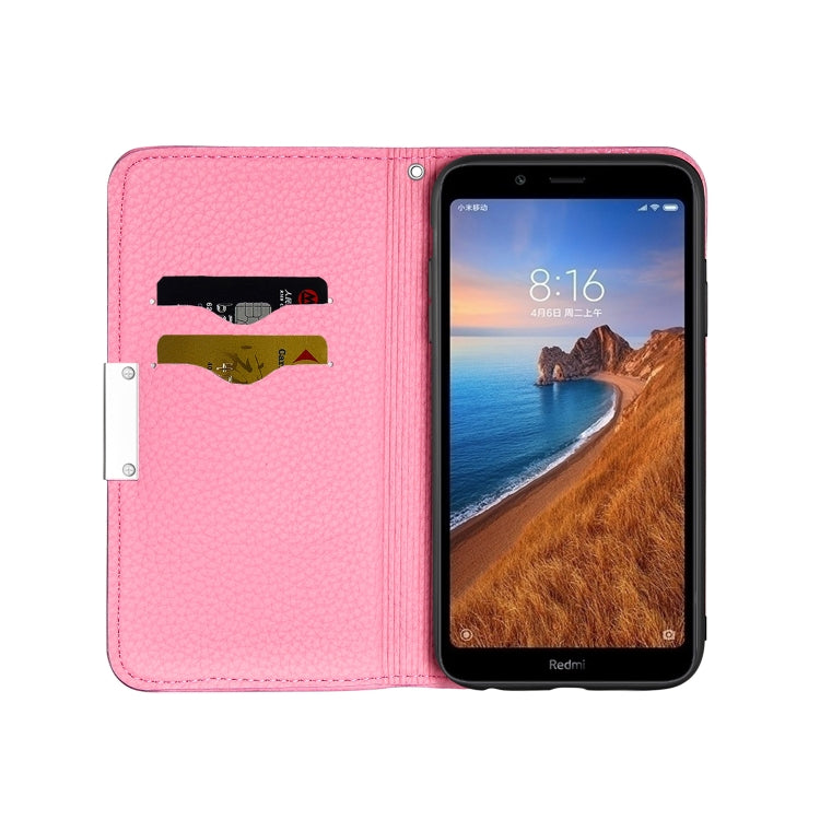 For Xiaomi Redmi 7A Litchi Texture Horizontal Flip Leather Case with Holder & Card Slots
