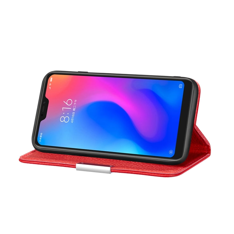 For Xiaomi Redmi Note 6 Pro Litchi Texture Horizontal Flip Leather Case with Holder & Card Slots