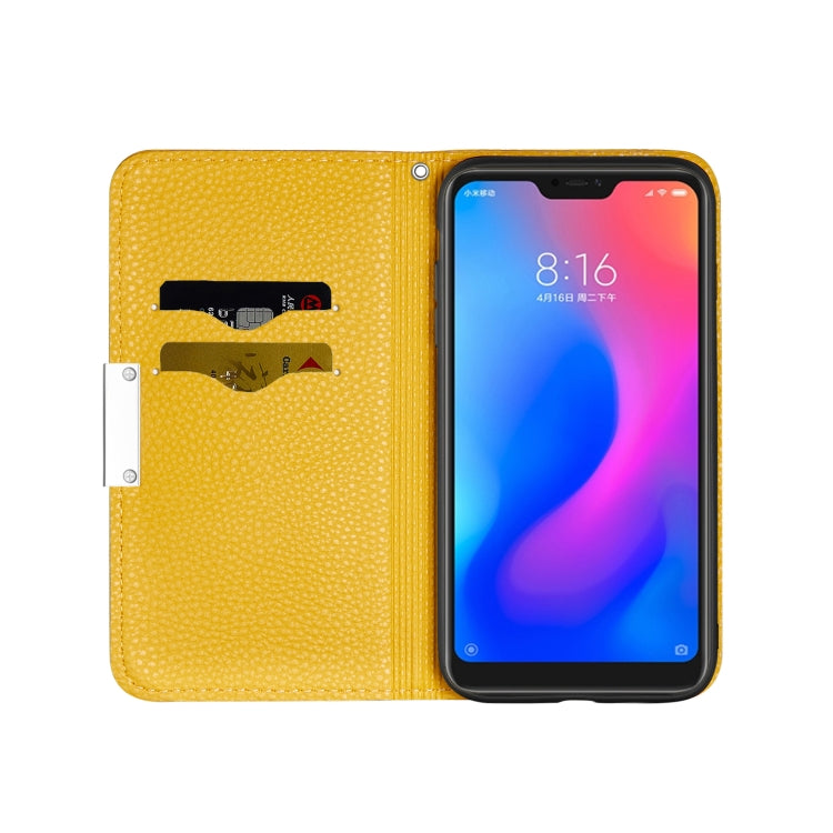 For Xiaomi Redmi Note 6 Pro Litchi Texture Horizontal Flip Leather Case with Holder & Card Slots