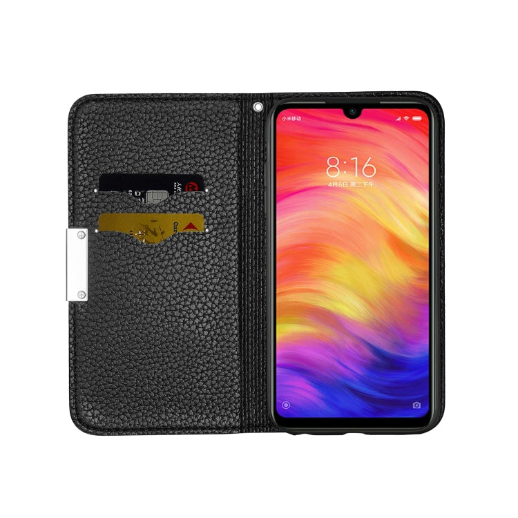 For Xiaomi Redmi Note 7 Pro Litchi Texture Horizontal Flip Leather Case with Holder & Card Slots