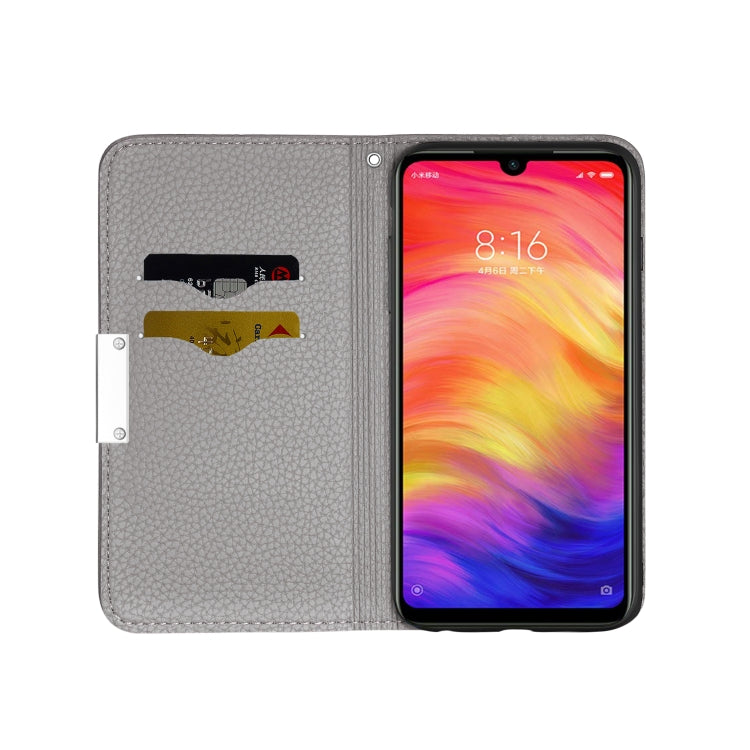 For Xiaomi Redmi Note 7 Pro Litchi Texture Horizontal Flip Leather Case with Holder & Card Slots