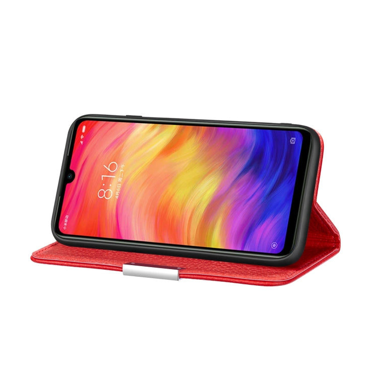 For Xiaomi Redmi Note 7 Pro Litchi Texture Horizontal Flip Leather Case with Holder & Card Slots
