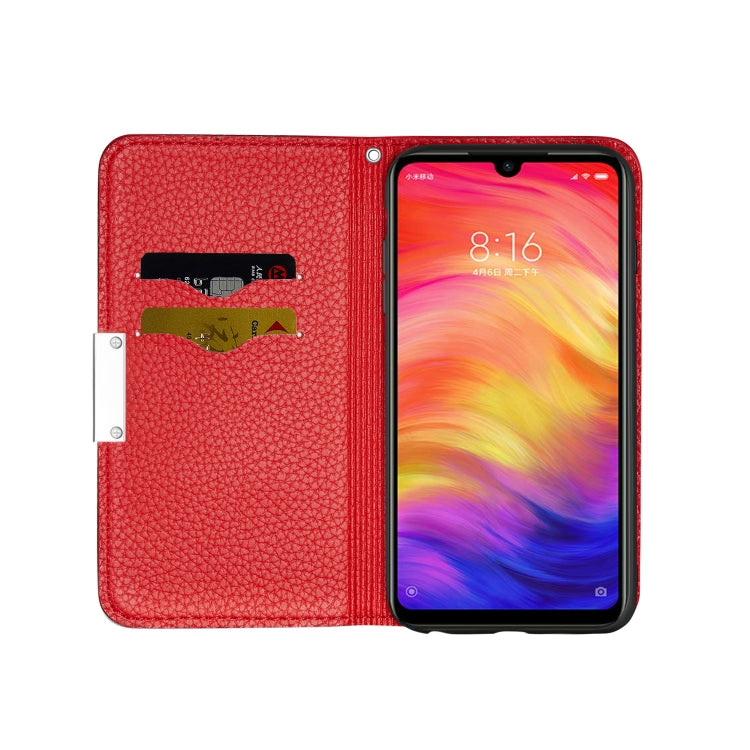 For Xiaomi Redmi Note 7 Pro Litchi Texture Horizontal Flip Leather Case with Holder & Card Slots
