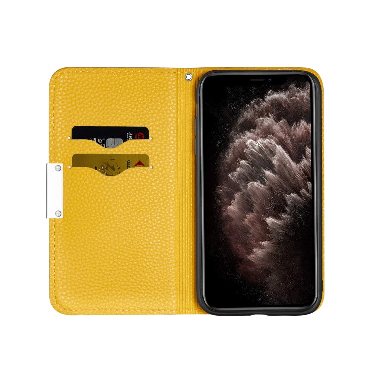 For iPhone 13 Pro Litchi Texture Horizontal Flip Leather Case with Holder & Card Slots