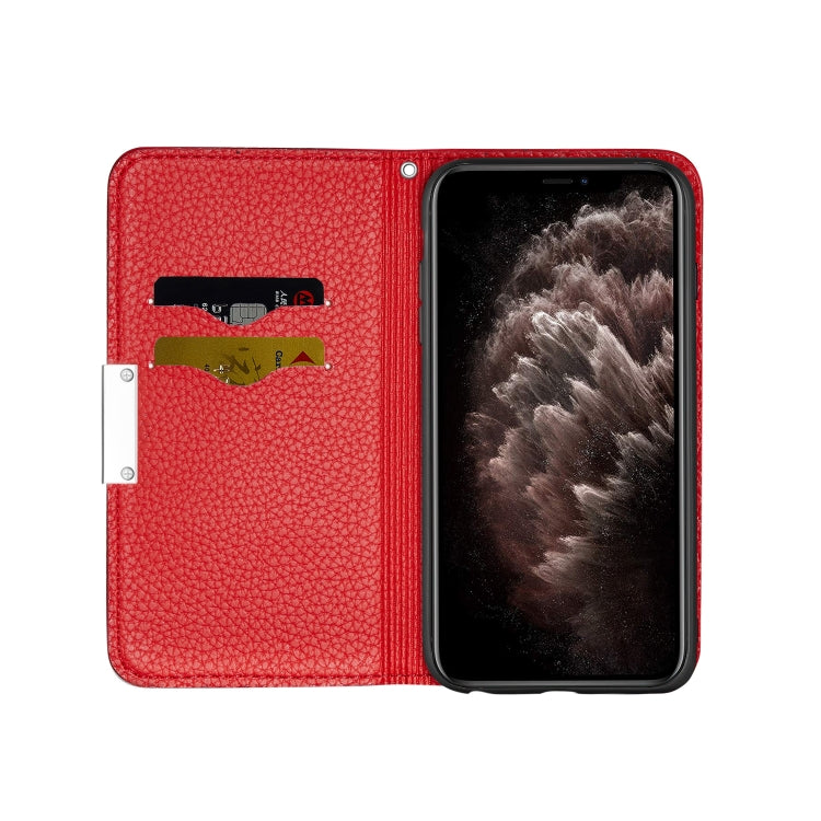 For iPhone 13 Pro Litchi Texture Horizontal Flip Leather Case with Holder & Card Slots
