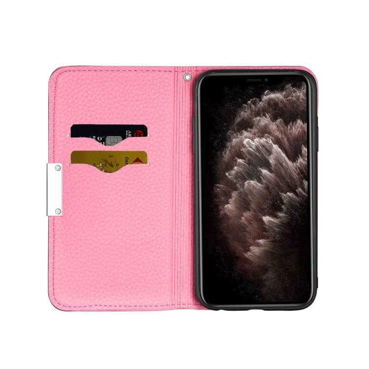 For iPhone 13 Pro Litchi Texture Horizontal Flip Leather Case with Holder & Card Slots